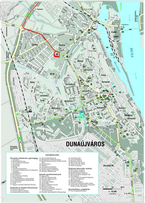Dunaújváros térkép építési területekkel
