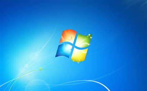 Windows 7 desktop with wallpaper
