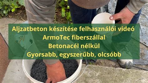 Aljzatbeton készítése