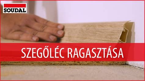 Szegőléc ragasztása