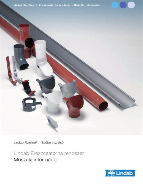 Lindab ereszcsatorna tartozékok