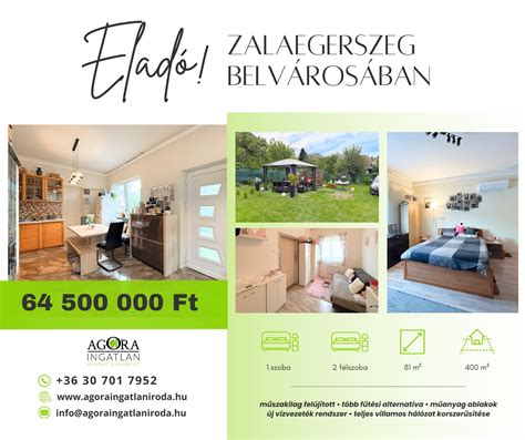 Illusztráció egy modern családi házról, amely egy parkosított telken épült