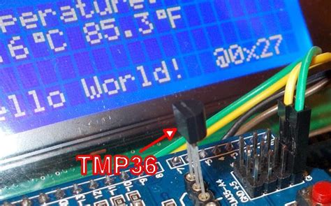 TMP36 csatlakoztatása Arduinohoz