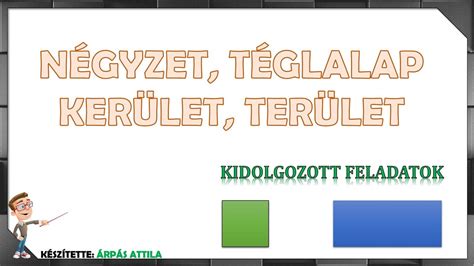 Infografika a téglalap kerületének kiszámításáról