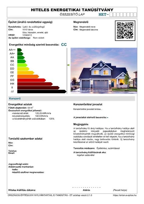 Energetikai tanúsítvány épületeknek