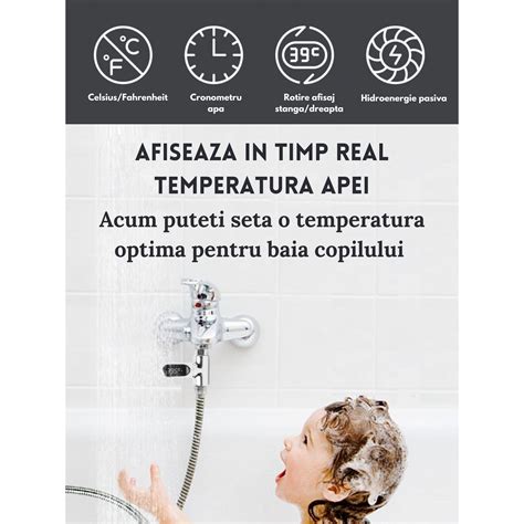 Illusztráció egy termosztátos csaptelepről hőmérséklet-kijelzővel