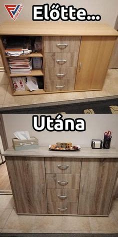 Modern nappali bútorok felújítása öntapadós fóliával
