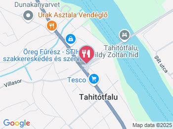 Térkép Tahitótfalu településképi szempontból meghatározó területeiről