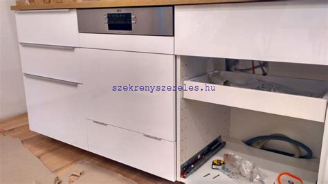 Bosch mosogatógép beépítése IKEA METOD konyhába