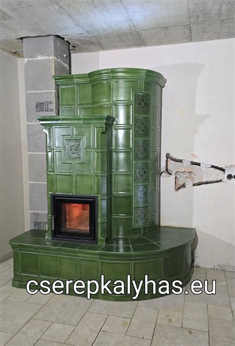 Egyedi készítésű cserépkályha csempék