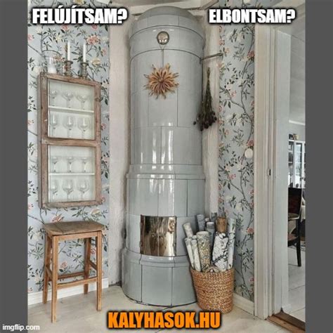 Régi cserépkályha felújítása