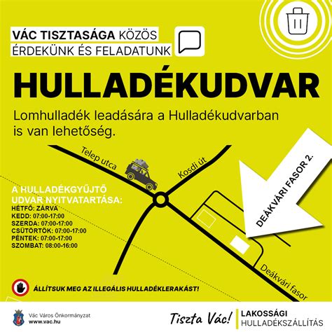 Hulladékudvar tábla