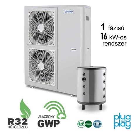 Levegő-víz hőszivattyús rendszer telepítése