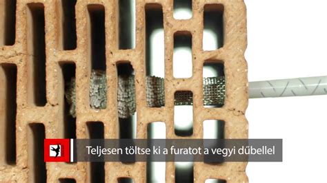 diagram a vegyi dűbel felépítéséről