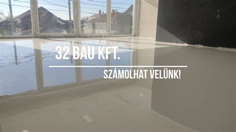 Öntött padló felhordása