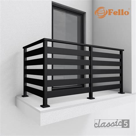 Minimalista fém terasz korlát