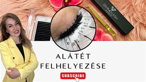 szempilla alátét felhelyezése