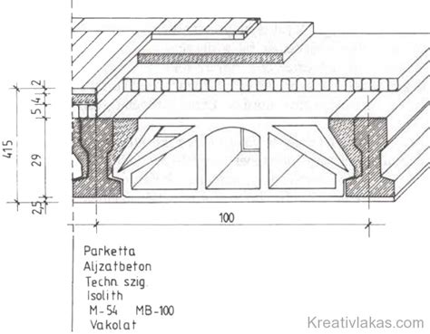 E-gerendás födém építése közben