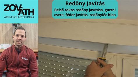 belső tokos redőny gurtni cseréje