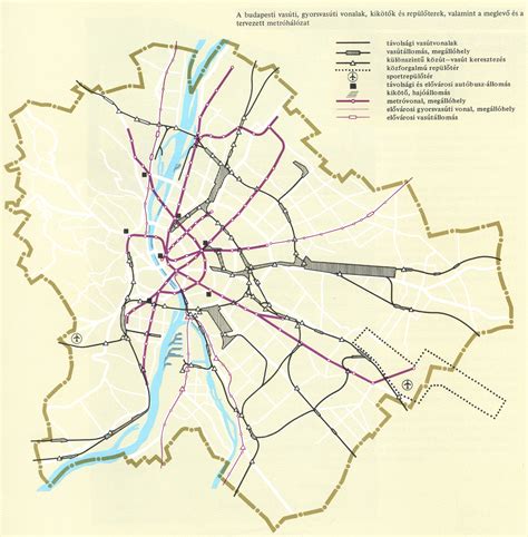 Budapesti metróhálózat térképe, kiemelve az M3-as vonalat
