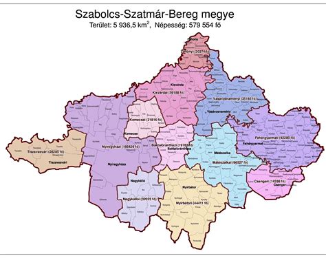 szabolcs megye térkép