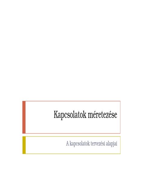 Csavarozott kapcsolat részlete