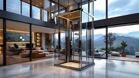 Modern lift a szállodában
