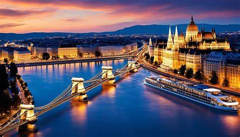 Budapesti dunai panoráma és Rudas környéke