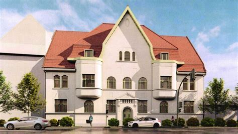 Szép, felújított épület homlokzata
