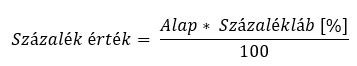Beépítési százalék számítás diagram