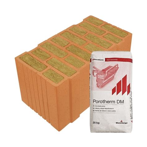 Porotherm okostégla metszete