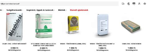 Különböző cementtípusok