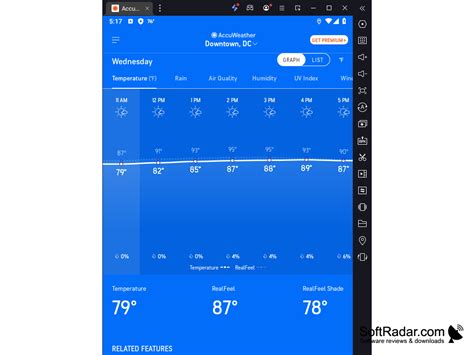 AccuWeather Windows 10 alkalmazás