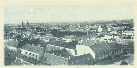 Győr város látképe a 19. század végén