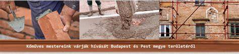 Budapest kőműves munkák diagramja