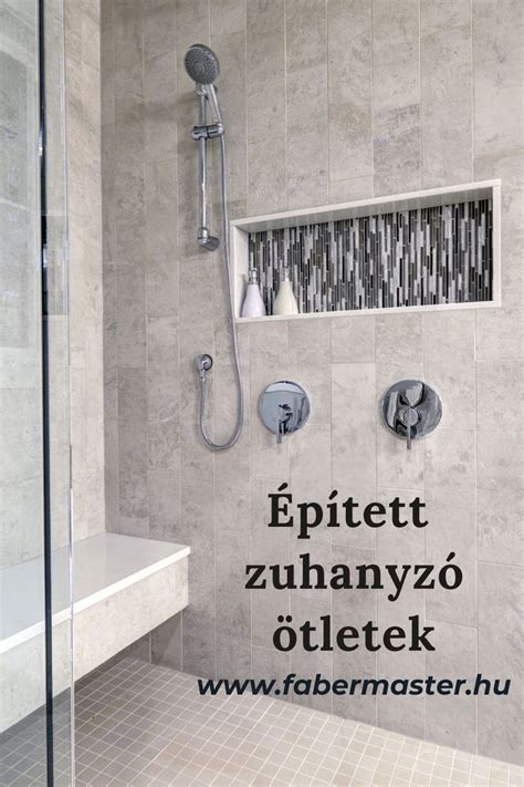 Épített zuhanyzó látványterve