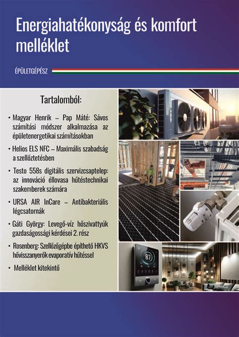 energiahatékonyság és modern épületgépészet
