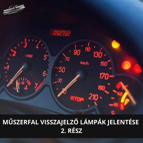 műszerfal hibajelző lámpák
