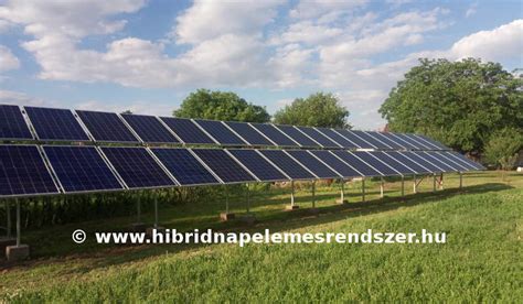 Napelem rendszer terve