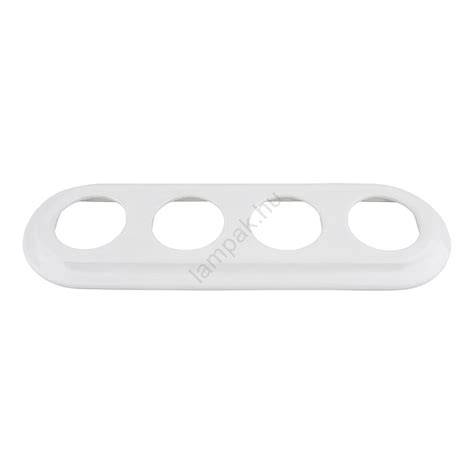 Fehér porcelán kábelvezető és keret (példakép)