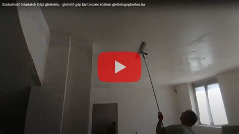 Gépi glettelés folyamata