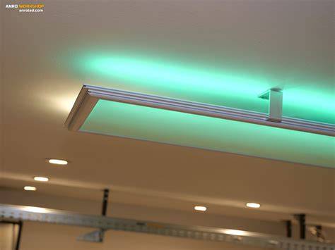 LED panel tartó beépítés álmennyezeten