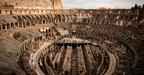 A Colosseum belseje, aréna és nézőtér