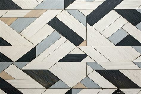 geometric floor plan with laminate pattern
