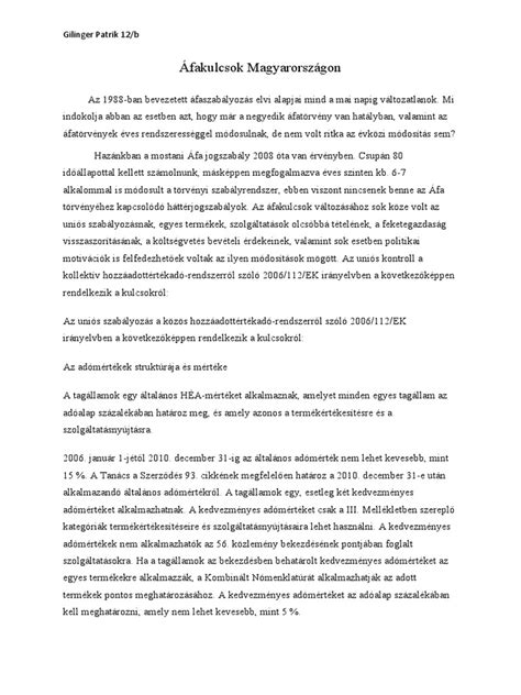 áfakulcsok és mentességek ábra