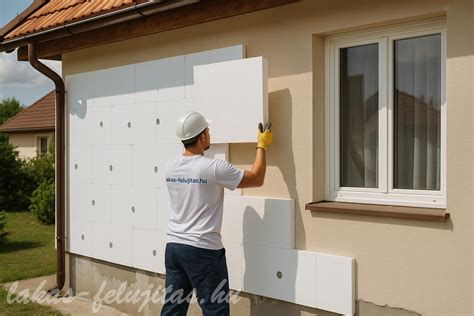 Külső Dryvit szigetelés kotódoboz elrendezése
