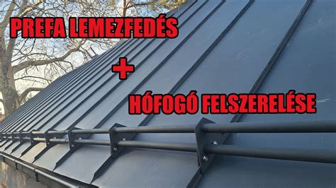 Tető hófogó rendszer