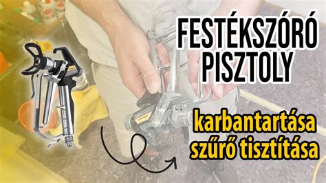 Festékszóró pisztoly használata