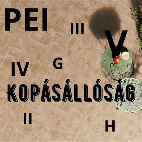 ÁBRA: PEI kopásállóság skálája
