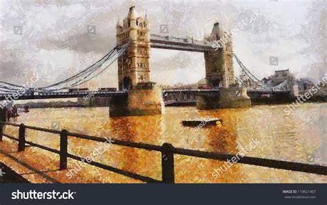 London Bridge történeti képes illusztrációk